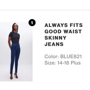 Good American Blue Skinny Jeans